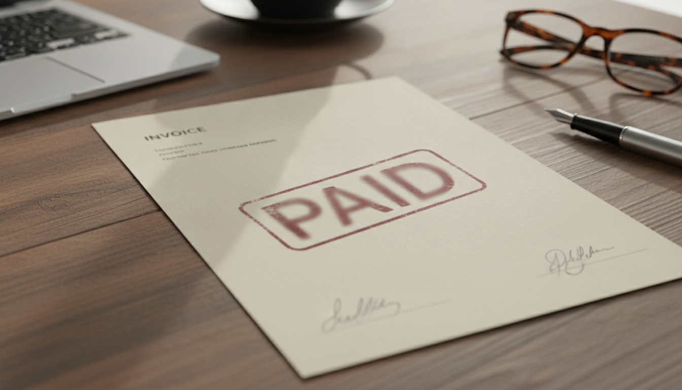 découvrez ce qu'est une facture acquittée, sa définition précise, sa portée légale ainsi qu'un modèle de mention à insérer pour attester le paiement.